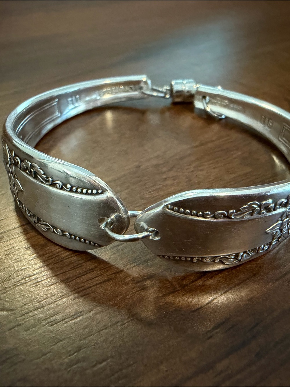Silverware Bracelet with Magnetic Clasp